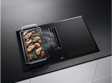 Encimera - AEG CCE84543FB, Inducción, con Extractor integrado, 4 zonas, Flex, 7350 W, Negro
