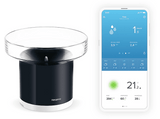 Pluviómetro - Netatmo NRG01-WW, Inteligente, Alerta en tiempo real, Intensidad de lluvia, Negro