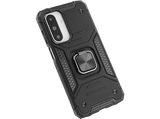 Funda móvil - ISY ISC 6110, Samsung Galaxy A26, Resistente al agua y golpes, Soporte Plegable Integrado, Negro