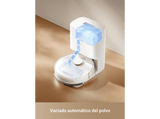 Robot aspirador - Dreame D10 Plus Gen 2, 6000 Pa, 400 ml Depósito de polvo, 150 min Autonomía, Friega , 5200mAh, Blanco