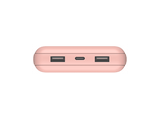 Powerbank - Belkin BoostCharge Batería externa 20K, 20000 mAh, 2x USB-A, 1x USB-C, Rosa