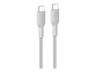 Cable USB - Belkin , CAB024 CAB024, 2m, Universal, USB-C a USB-C, 60W, Blanco