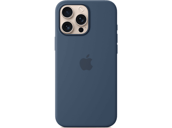 Apple Funda de silicona con MagSafe para iPhone 16 Pro Max, Azul denim