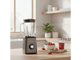 Batidora de vaso - Jata JEBT1500, 1500 W, 1.5 l, 2 velocidades + Turbo, Pica Hielo, 17000 rpm, Acero inoxidable