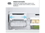 Frigorífico dos puertas - LG GTBV22PYGKD, No Frost, 1.45 cm, 217 l, DoorCooling+™, Multi Air Flow, Inox antihuellas