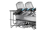 Lavavajillas - Haier XF 6C4F1X, 16 servicios, 10 programas, 60 cm, Apertura automática, Tercera bandeja, Inox