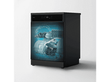 Lavavajillas - Cecotec Bolero Aguazero 6800 Dark, 14 cubiertos, Clase A, Inverter Plus Duo, 8 programas, SteamMax, BlueWater, O2 Dry, Negro