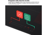 Placa inducción - LG CI5Z2421BN, 3 zonas, Zona grande de 32 cm,  Stop&Go, ThinQ™, Negro