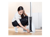 Ventilador de torre - Taurus Babel Invisible, 30 W, 101 cm, 3 Modos, 3 Velocidades, Control remoto, Blanco
