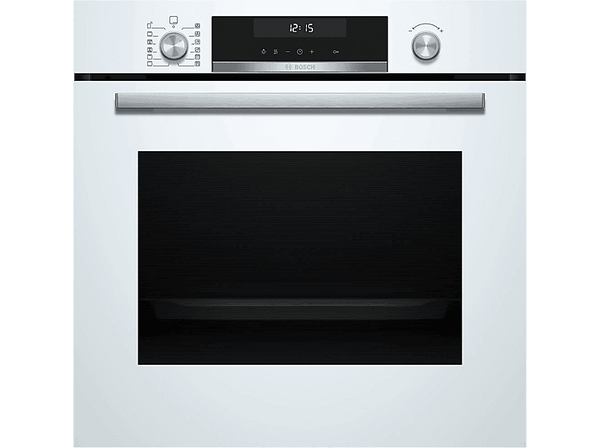 Horno - Bosch HBG578EW7, Multifunción, Pirolítico, 71 l, 3d Hotair, Función Air Fry, 60 cm, Blanco