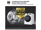 Lavadora carga frontal - LG F4X7509TWS, 9 kg, 1400 rpm, 23 programas, TurboWash 360º, Autodosificación, Blanco