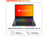 Portátil gaming - HP OMEN MAX 16-AH0011NS, 16  WQXGA, Intel® Core™ Ultra 9 275HX, 32 GB RAM, 1 TB SSD, GeForce RTX™ 5080, WINDOWS Home