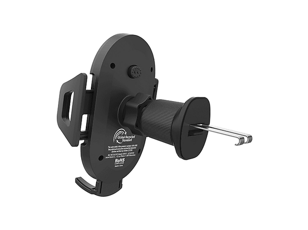 Soporte de móvil para coche Muvit MCCHL0033, Pieza giratoria 360º, Rango de soporte: 4.7-7.2", Gris