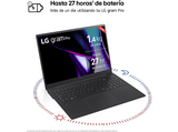 Portátil - LG 17Z90SP-E.AD88B, 17 WQXGA, Intel® Core™ Evo™ Ultra 7-155H, 32 GB RAM, 1 TB SSD, GeForce RTX™ 3050, W11H, Negro Obsidiana