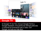 TV QLED 43 - TCL 43C635, UHD 4K, Smart TV, Control por voz, Wifi,Dolby Atmos, Negro