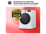 Secadora bomba de calor - LG RHX5009TLC, 9 kg, 12 programas, AI DUAL Inverter™, ThinQ™, Blanco