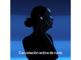 Apple AirPods 4 con Cancelación Activa de Ruido (2024 4ª gen), Inalámbricos, Bluetooth®, Estuche de carga inalámbrico, Chip H2, Siri, USB-C, Blanco