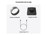 Anillo inteligente - Ultrahuman Ring Air, 24 mAh, Talla 8 (19.01 mm), Hasta 6 días de Autonomía, Resistente al Agua hasta 100m, Raw Titanium