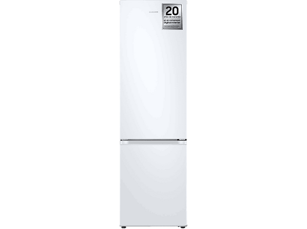 Frigorífico combi -  Samsung SMART AI RB38C605DWW/EF, No Frost, 203cm, 390l, Mono Cooling, WiFi, Blanco