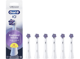 Recambio para cepillo dental - Oral-B iO Radiant White, Pack de 6 unidades, Cabezales para blanqueamiento, Blanco