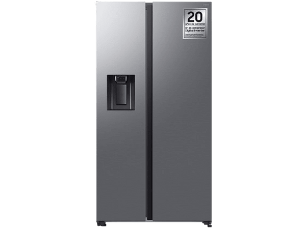 Frigorífico americano - Samsung Bespoke AI RS70F65KDTEF, All Around Cooling, No Frost, 178.4 cm, 640 l, Dispensador agua y hielo, Inox