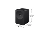 Altavoz inalámbrico - Samsung HW-LS70H Music Studio 7, 150 W, Dolby Atmos, Q-Symphony, Sonido Adaptativo, Negro Titanio