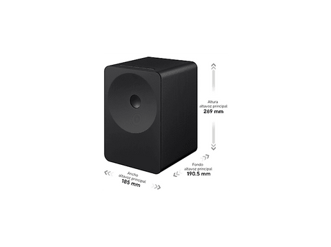 Altavoz inalámbrico - Samsung HW-LS70H Music Studio 7, 150 W, Dolby Atmos, Q-Symphony, Sonido Adaptativo, Negro Titanio