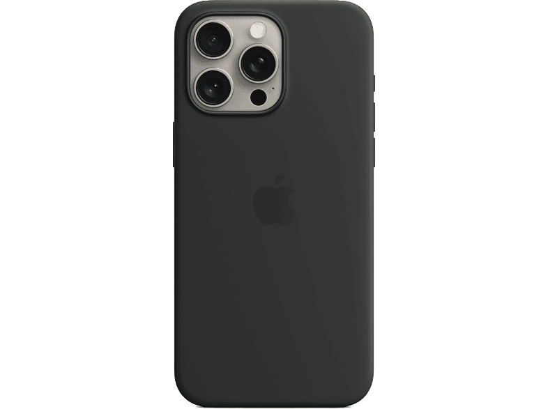 APPLE Funda de silicona con MagSafe para iPhone 15 Pro Max, Negro