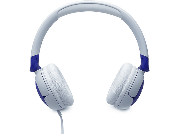 Auriculares infantiles - JBL Junior 320, Supraaurales, Micrófono, Pegatinas, Plegable, Azul