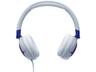 Auriculares infantiles - JBL Junior 320, Supraaurales, Micrófono, Pegatinas, Plegable, Azul