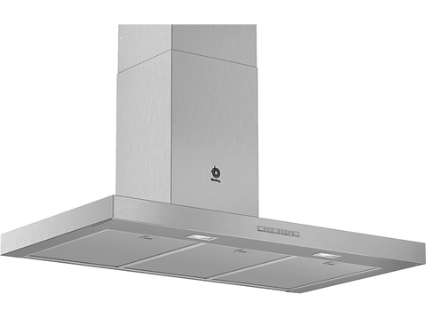 Campana decorativa - Balay 3BC097EX, 756 m³/h, Control electrónico, iluminación LED, 90 cm, Inox
