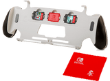 Accesorios Nintendo Switch - Ardistel GAME TRAVELER® GoPlay Gripstand NNS93: Soporte, Funda para tarjeta y Gamuza, Blanco