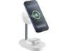 Cargador móvil inalámbrico - CellularLine, Mag Duo 2in1 Wireless Qi2.2, Estación de carga 25 W, Universal, Blanco