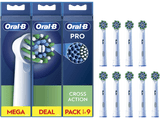 Recambio para cepillo dental - Oral-B Pro CrossAction, Cabezales De Recambio, Pack De 9 Unidades