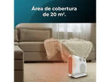 Calefactor - Cecotec ReadyWarm 2050 Max Dual White, 2000W, 2 niveles de potencia, 3 modos de funcionamiento, Hasta 20m2, Termostato regulable, Blanco