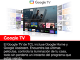 TV QLED 50 - TCL 50C635, UHD 4K, Google Smart TV, ARM Cortex-A55,  Quantum Dot, Dolby Atmos, Negro