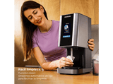 Heladera - Cecotec Gelatec 1800 Touch,  1,35 L, CreamOn, Pantalla TFT táctil, 10 programas, Re-Spin, 3 tarrinas 450 ml, BPA Free, Gris