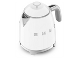 Hervidor de agua - Smeg KLF05WHEU Kettles 50's Style, 0.8 l, 1400 W, Filtro de Agua, Control mecánico, Blanco