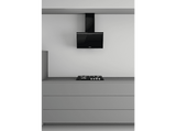 Campana decorativa - Whirlpool AKR 62F LT K, 4 velocidades, 650 m³/h, 59.8 cm, TouchControl, Con temporizador, Negro