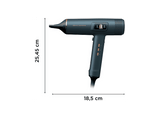 Secador - Rowenta Maestria For You HY9430, 1800 W, Pantalla LED integrada, 225 km/h, 6 Accesorios, Estuche premium, Azul metalizado