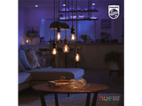 Bombilla Bluetooth - Philips Hue de filamento alargada LED E27, Luz blanca cálida, Domótica