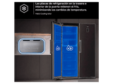 Congelador vertical - Samsung Bespoke AI RZ70H32HDFEF, 323 l, 185.8 cm, Grafito