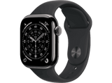 Apple Watch Series 11 (2025), GPS+CEL, 46 mm, Caja de titanio Pizarra, Correa deportiva Negro, S/M, Calidad del sueño, 24h Autonomía