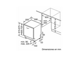 Lavavajillas integrable - Bosch SMV4ECX28E,Serie 4, 14 servicios, 6 programas, 60 cm, Home Connect, Silence Plus, Inox Panelable