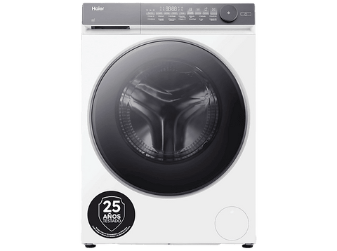 Lavadora carga frontal - Haier X7 Series HW120-B14367U-IB, 12 kg, 1400 rpm, Función Vapor, ABT Anti-bacterias, Blanco