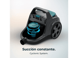 Aspirador sin bolsa - Cecotec Conga Rockstar Cyclonic XL ProAnimal, Potencia 900 W, Depósito 2.8 L, Doble filtro HEPA, 5 accesorios, Blue