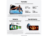 Móvil - Samsung Galaxy S24 FE, Graphite, 128GB, 8GB RAM, 6.7 FHD+, Exynos 2400, 4700mAh, Android 14