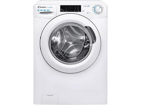 Lavadora carga frontal - Candy Smart Pro CSO 14105 TE/S, 10 kg, 1400rpm, Wi-Fi, Vapor, 17 Programas, Blanco