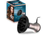 Secador - Cecotec Bamba IoniCare MagiCurls Black, 800 W, 3 temperaturas, 2 velocidades, Cable 360º, Tecnología iónica antifrizz, Difusor, Black