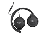 Auriculares - JBL Tune 520C, Cable, Circumaurales, USB-C, Micrófono, Plegable, Negro
